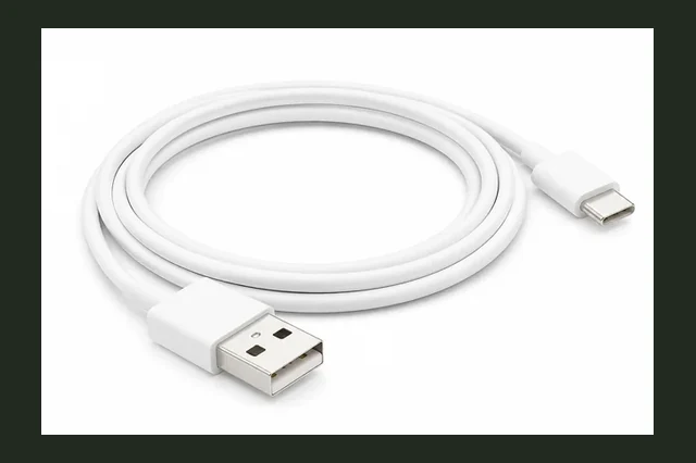 Cabo USB branco para celular